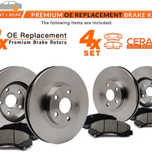 [Front + Rear] Max Brakes Premium OE Rotors with Carbon Ceramic Pads KT035743