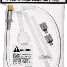 Slippery Pete - Lower Unit Gear Oil Pump for Standard Quart Bottles, Includes 3/8" Metal Swivel, 8mm and 10mm Adapters to Fit Most Major Marine Boat Outboard Motors
