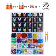 272pcs - Car Blade Fuses Assortment Kit, Automotive Fuses - Standard & Mini & Low Profile Mini (2A/ 5A/ 10A/ 15A/ 20A/ 25A/ 30A/ 35A), Car Boat Truck SUV Automotive Replacement Fuses