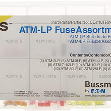 Bussmann CDY10TRY-ATM-LP Automotive Low Profile ATM Fuse Assortment Tray-10 Cavity, 65 Fuses