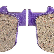 ECCPP FA387 Brake Pads Rear Carbon Fiber Replacement Brake Pads Kits Fit for 2004 2005 2006 2007 2008 2009 2010 2011 2012 Harley-Davidson