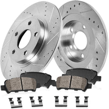 Callahan CDS02709 REAR 268mm D/S 5 Lug [2] Rotors + Ceramic Brake Pads + Clips [fit Chevy Cruze Sonic Trax Buick Encore]