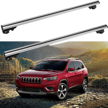 ROADFAR Roof Rack Aluminum Top Rail Carries Luggage Carrier Fit for Jeep Cherokee 2014-2018 Baggage Rail Crossbars
