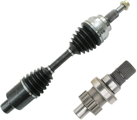 DTA DC2001IS04 Front Passenger Side axle + Intermediate Stub Shaft Compatible With 2006-2010 Ram 1500; 2011 Ram 1500 4WD/AWD - Front Right Axle and Intermediate Shaft