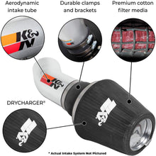 K&N 69-3514TTK Performance Air Intake System with Black Air Filter Wrap