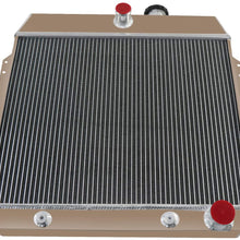 CoolingSky 4 Row Engine Aluminum Radiator for 1949-1954 Chevy Bel Air, Sedan Delivery, Styleline Deluxe 3.5 3.8 3.9