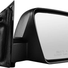 Right Passenger Side Textured Power Operated Non-Folding Side View Mirror for 2008-2014 Dodge Avenger - Partslink # CH1321269