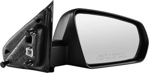 Right Passenger Side Textured Power Operated Non-Folding Side View Mirror for 2008-2014 Dodge Avenger - Partslink # CH1321269