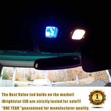 iBrightstar Extremely Bright 3030 Chipsets 168 175 194 2825 W5W T10 Wedge LED Bulbs For License Plate Interior Map Dome Trunk Lights, Blue