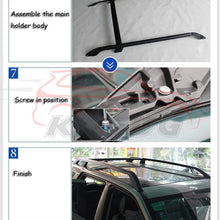 KPGDG Fit for Land Rover Freelander 2 LR2 2006-2016 4Pcs Aluminium Roof Rail Roof Rack Cross Bars Crossbar - Black