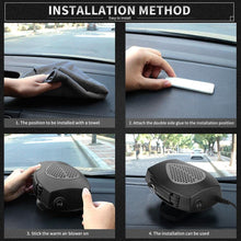 Aramox Car Defroster,12V 150W Portable Car Fast Heating Windshield Defroster Demister 2 in 1 Heating Cooling Fan