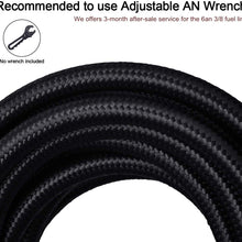 EVIL ENERGY 20Ft 6AN 3/8" Fuel Line Fitting Kit Nylon Braided CPE Oil Hose Universal Black