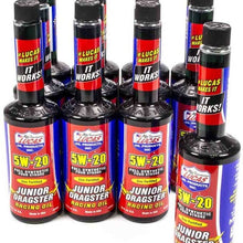 Lucas Oil 10380-12PK 5W-20 Junior Dragster Synthetic Karting Oil - 15 oz., (Case of 12)