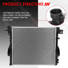 2957 OE Style Aluminum Core Radiator Replacement for Jeep Wrangler JK 07-18