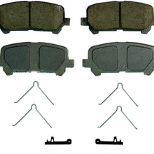 Wagner ThermoQuiet QC1585 Ceramic Disc Pad Set With Installation Hardware, Rear
