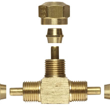 EATON Weatherhead 1464X4 Air Brake Tubing Union Tee, 1/4" Tube OD