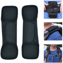 Wanty 1 Pair Black Color Neoprene Multipurpose Comfort Shoulder Strap Pads Shoulder Cushion Pad Protector for Backpack Rucksack / Travel Bag / Car Seat Belts Protect Pads (Neoprene black)