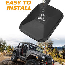 Door Off Mirror for Jeep Wrangler, JoyTutus 4x4 Doorless Side Quick Release Mirror for JK JKU TJ - 2 Pack