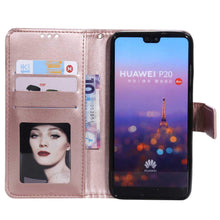 Huawei P20 Case, The Grafu Leather Case, Premium Wallet Case with [Card Slots] [Kickstand Function] Flip Notebook Cover for Huawei P20, Rose Gold