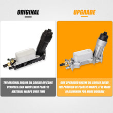 Aluminum Engine Oil Cooler And Oil Filter Housing Compatible with 2011-2016 Chrysler 200 300, Dodge Charger, Grand Cherokee, Wrangler, Ram ProMaster 3.6L V6 | 926-876, 5184304AE, 68105583AF