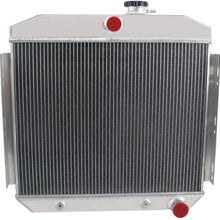 CoolingSky 3 Row Aluminum Radiator +Shroud +14" Fan +Thermostat Relay Kit for 1955-1957 Chevy Bel Air/Del Ray/Nomad 150 210 6Cyl 8Cyl