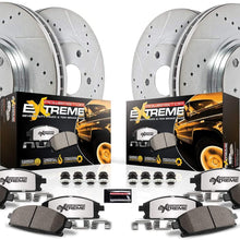 Power Stop K5584-36 Z36 Truck & Tow Front & Rear Brake Kit- Brake Rotor and Carbon-Fiber Ceramic Brake Pads