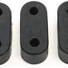 Red Hound Auto 3 Exhaust Insulators Reduces Vibration Compatible with Buick Regal 1988-1996 Hanger Check Listing for Application Details