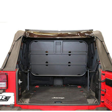 Rampage Products 86624 Rear Storage Rack, Interior Mount, Fold-Up w/Rear Seat Removed, for 2007-2018 Jeep Wrangler JK 2-Door, Black Powder Coat Finish