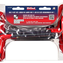 EKLIND 53168 Cushion Grip Hex T-Key allen wrench - 8pc set SAE Inch Sizes 3/32-1/4 (6In shaft)