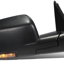 Right Passenger Side Power Heated Foldable LED Turn Signal Light Side Mirror Replacement for Dodge Ram 09-16
