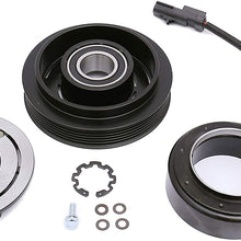 AC Compressor Clutch Assembly Repair Kit 55111400AA CO 10900C fit for 2006-2008 Jeep Liberty 3.7L, 2007-2008 Dodge Nitro 3.7L