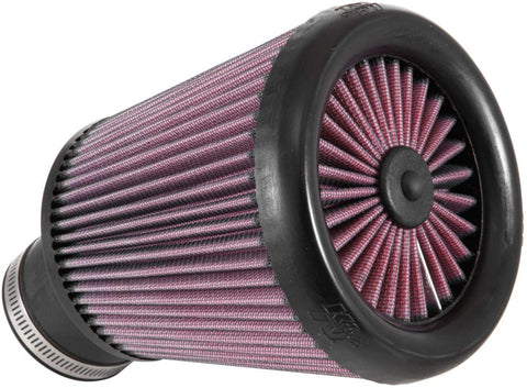 K&N Universal X-Stream Clamp-On Air Filter: High Performance, Premium, Replacement Filter: Flange Diameter: 2.4375 In, Filter Height: 6.5625 In, Flange Length: 2.875 In, Shape: Round, RX-3770