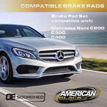 American Black ABD1795C Professional Ceramic Rear Disc Brake Pad Set Mercedes-Benz C300 2015-2017 / C300 AMG Package 2015-2017 / C350e 2016 / C400 2015 - OE Premium Quality - Perfect fit