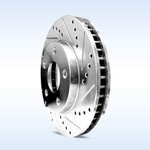 Power Sport Cross Drilled Slotted Brake Rotors and Ceramic Brake Pads Kit -81924 [FRONTS]