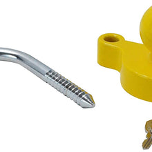 GoTow GT-10002 Universal Coupler Trailer Hitch Security Lock - Fits 1 7/8", 2", and 2 5/16" Ball Mounts Yellow