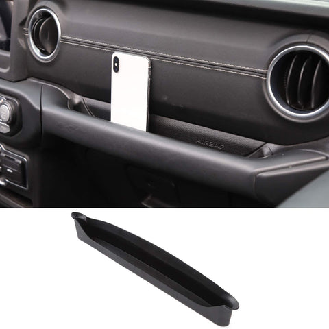 Voodonala for Jeep JL GrabTray Passenger Storage Tray Organizer Grab Handle Storage Box for 2018 2019 Jeep Wrangler JL JLU 2020 Gladiator JT