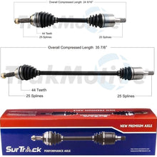 SurTrack Pair Set of 2 Front CV Axle Shafts For Hyundai Accent Automatic 2000-05