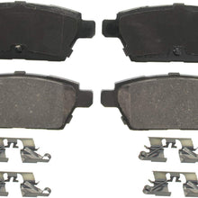 Wagner QuickStop ZD1161 Ceramic Disc Pad Set Includes Pad Installation Hardware, Rear