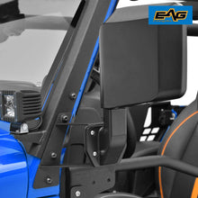 EAG Reflection Mirrors with Pillar Post Relocation Brackets Fit for 07-18 Jeep Wrangler JK