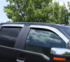 Auto Ventshade 684536 Chrome Ventvisor Side Window Deflector, 4-Piece Set for 2014-2018 Silverado & Sierra 1500, 2015-2018 Silverado & Sierra 2500HD-3500HD with Crew Cab