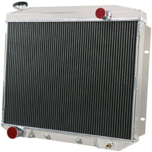 ALLOYWORKS 3 Row Aluminum Radiator+Shroud Fan+Relay For 1957-1959 Ford Skyliner/Fairlane/Ranchero/Victoria/Galaxie/Mercury V8