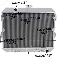 CoolingSky 62MM 4 Row Core Aluminum Radiator for Nissan Datsun 280ZX 1981-1983
