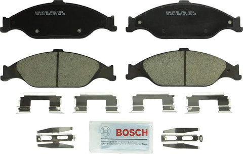 Bosch BC804 QuietCast Premium Ceramic Disc Brake Pad Set For 1999-2004 Ford Mustang; Front