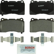 Bosch BP1001 QuietCast Premium Semi-Metallic Disc Brake Pad Set For Select Buick, Cadillac, Chevrolet, DeTomaso, Ford, Hyundai, Maserati, Mitsubishi, Pontiac, Saab, Subaru, Volvo; Front & Rear