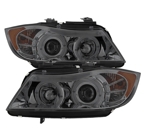 Spyder Auto 5009029 LED Halo Projector Headlights Chrome/Smoked