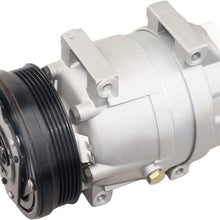 Riseking 1pc AC A/C Compressor & Clutch Compatible with 1994-1996 Century 2.2L 1994-1996 Cutlass Ciera 2.2L R83-04-16182