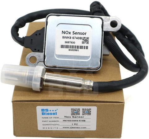 3687930/4326870 Nitrogen Oxide Sensor NOx Sensor 5WK9 6740B 12V fit 2013-2018 Cummins 11.9L 15L ISX15