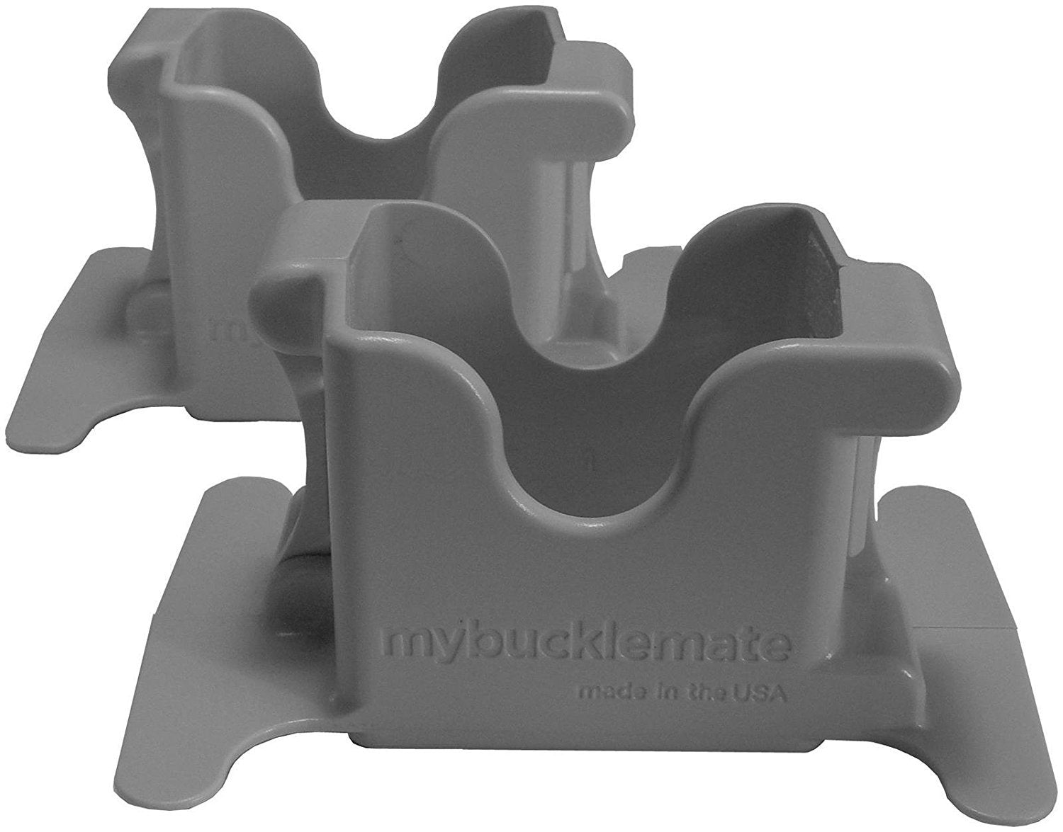 MyBuckleMate Seat Belt Buckle Holder ~ Makes Buckling Easier for Tots to Adults (Gray)