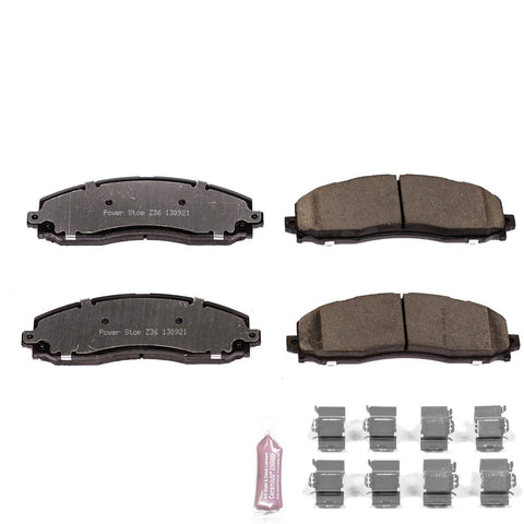 Power Stop Z36-1691, Z36 Truck & Tow Carbon-Fiber Ceramic Rear Brake Pads
