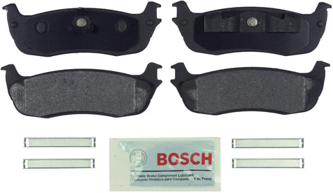 Bosch BE711H Blue Disc Brake Pad Set with Hardware for Select Ford Expedition, F-150, F-250; and Lincoln Blackwood, Navigator, Town Car - REAR